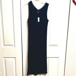 Banana Republic Navy Blue Sleeveless V-Neck Maxi Dress Size S NWT